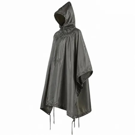 Poncho unisexe imperméable Kaki Taille unique - Protection pluie
