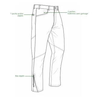 Pantalon en cuir Club Interchasse Lug – Taille 56