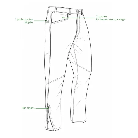 Pantalon en cuir Club Interchasse Lug – Taille 56