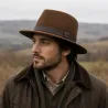 Chapeau Woolchap réglable feutre laine déperlante maron M à XL