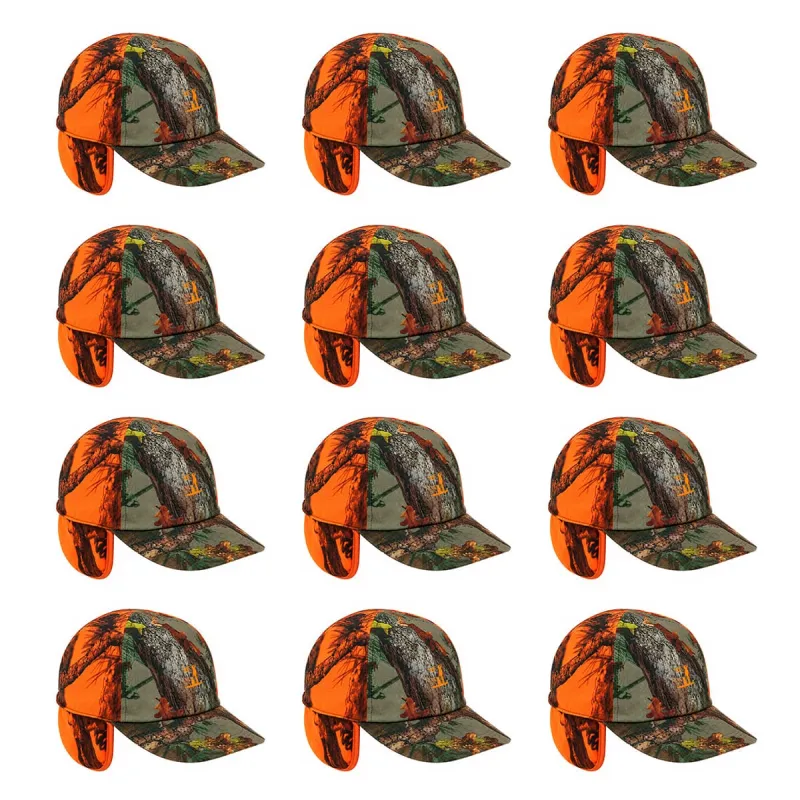 Casquettes Baseball Grand Nord Ghostcamo Polyester Lot 12 Pièces