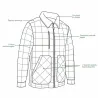 Chemise polaire matelassée homme verte LMA® - 390 g/m²