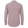 Chemise Gandja à carreaux vichy coton orange bleu M à 3XL