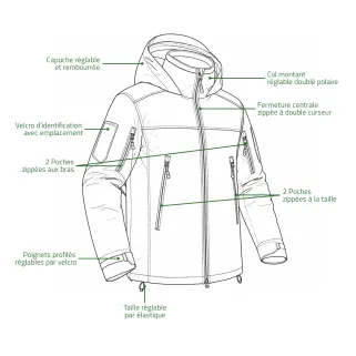 Parka Hardshell XMF 200 A10® Homme - Marron