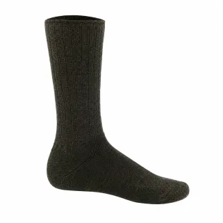 Chaussettes mérino kaki non-comprimantes 80% laine 15% polyamide