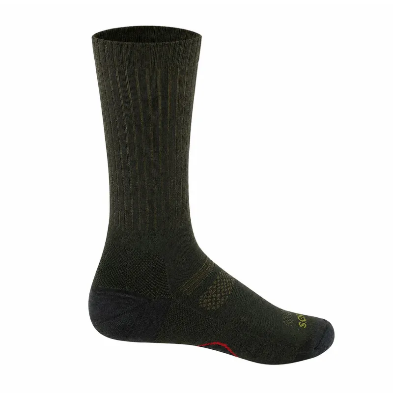 Chaussettes mérino anti-tiques kaki 65% laine SILTAX AG+