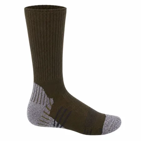 Chaussettes kaki/gris 69% polyester 21% polypropylène