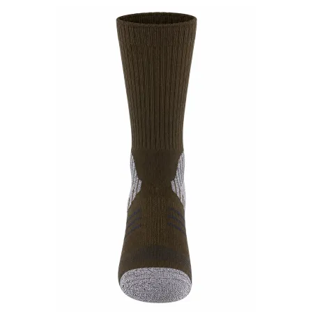 Chaussettes kaki/gris 69% polyester 21% polypropylène