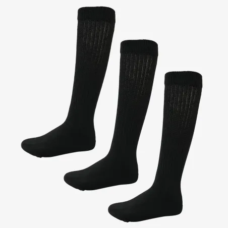 Lot de 3 paires de chaussettes hautes noires 39/42 et 43/46