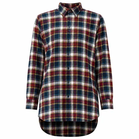 Chemise à carreaux Tanouk flanelle coton rouge bleu S à 4XL