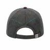 Casquette à carreaux réglable laine polyester kaki marron T58