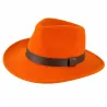 Chapeau Woolchap réglable feutre laine déperlante orange M à XL