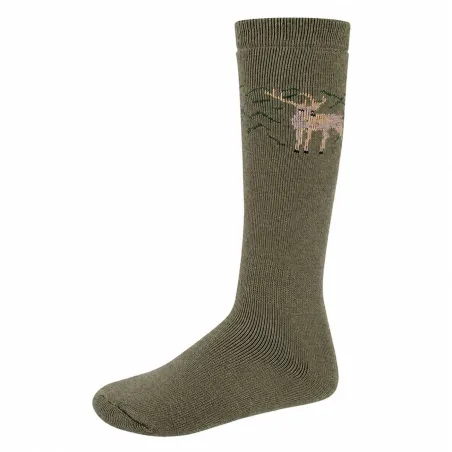 Lot de 2 paires chaussettes canard / cerf