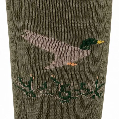 Lot de 2 paires chaussettes canard / cerf