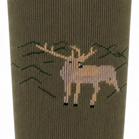 Lot de 2 paires chaussettes canard / cerf