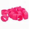 Bagues à clip éco Ø25mm par 50 pièces Rose