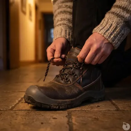 Chaussures de sécurité montantes Kansas S3 cuir marron