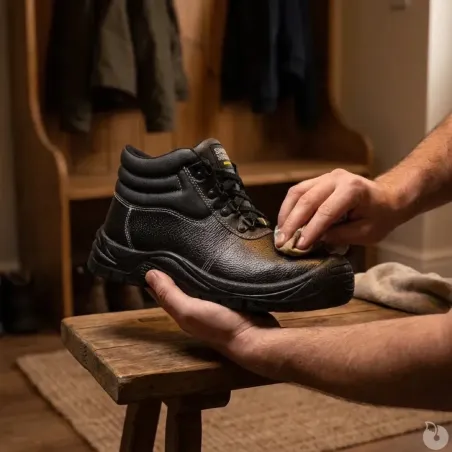 Chaussures sécurité Safetystar S3 montantes cuir noir 