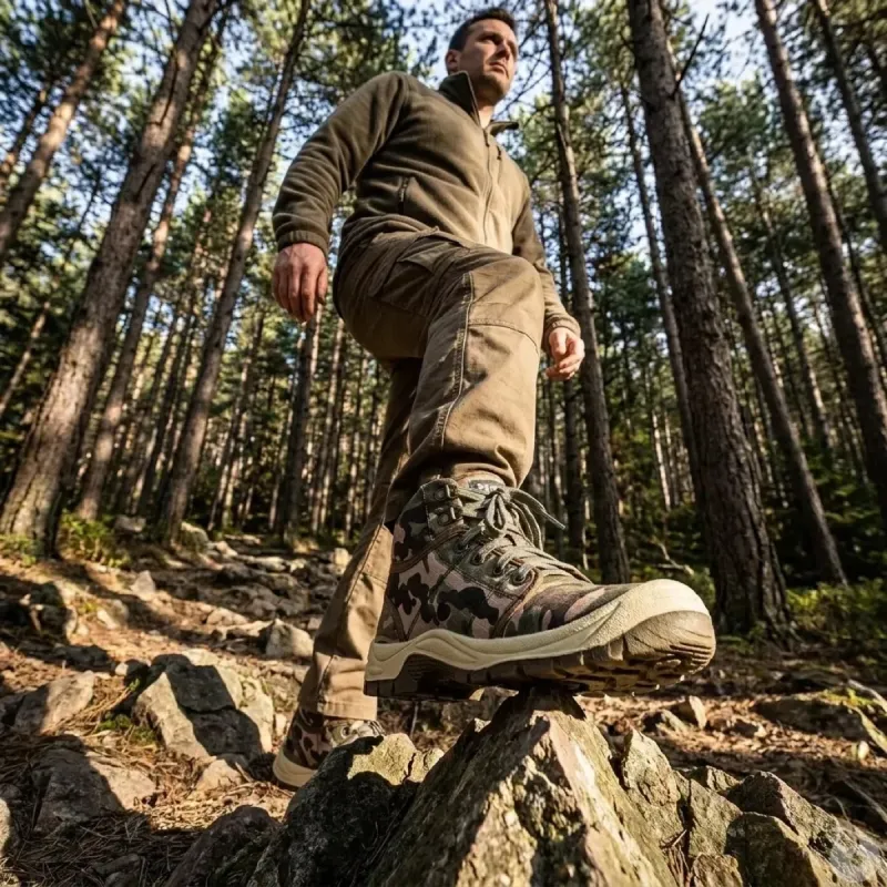Chaussures sécurité Desert montantes camo norme S3
