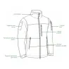 Veste Alpha Microfleece Polaire 420g/m² 5 Poches Tactiques