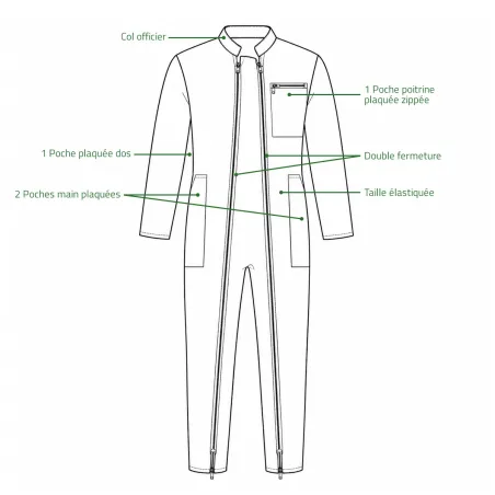 Combinaison de travail Chardon LMA® pour homme - Gris