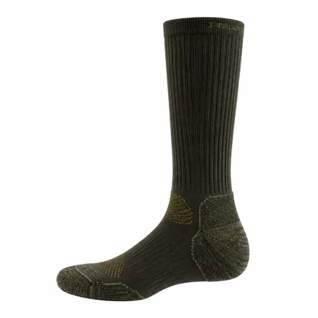 Chaussettes mérino performances kaki 50% laine - Multimatière