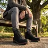 Chaussures Grass cuir imperméable lacets semelle PU