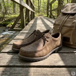 Chaussures Danube cuir semelle caoutchouc marron 40 à 46