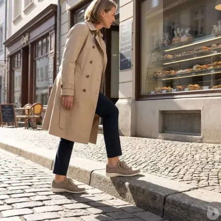 Baskets femme lacet fermeture éclair PU aspect cuir taupe 36 à 41
