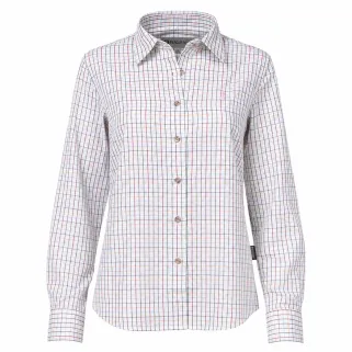 Chemise femme élégante carreaux coton ocre XS à 2XL