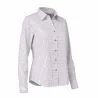 Chemise femme élégante carreaux coton ocre XS à 2XL