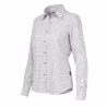 Chemise femme élégante carreaux coton ocre XS à 2XL