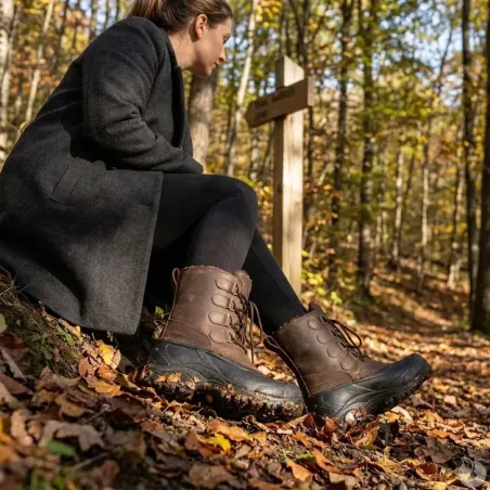 Chaussures de marche isolantes Hudson cuir marron 40 à 46