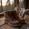 Chaussures de marche montantes Detroit cuir Marron 40 à 47