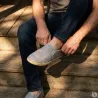 Chaussures Toile Homme Gris - Style Décontracté Basse