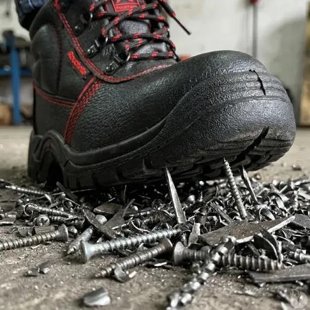 Chaussure sécurité shock cuir noir ISO20345 norme S3 40 à 47