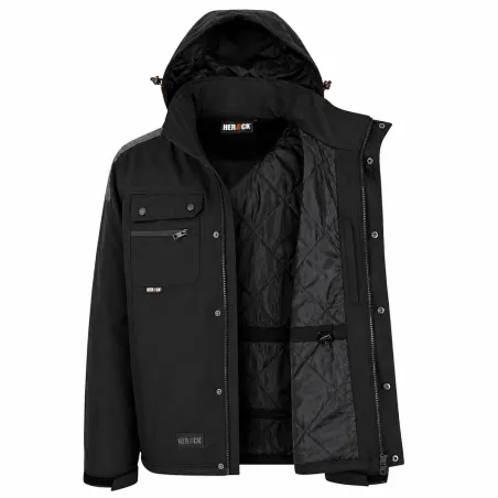 Parka tous temps Persia noir Herock – imperméable & respirante