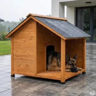 Niche en bois pour terrasse 130x105x100cm - Épicéa traité