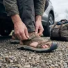 Sandales fermées homme en synthétique marron - Confort et style urbain
