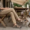 Sandales fermées homme en synthétique marron - Confort et style urbain