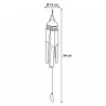 Carillon en bambou naturel 6 tubes - Zen et apaisant