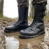 Chaussures tactique Rangers type militaire cuir semelle Goodyear® noire