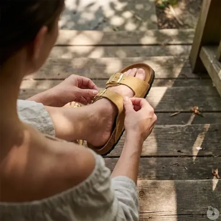 Sandales Psik en Cuir Crème pour Femme - Ayoka