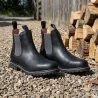 Bottines Chelsea Heritage Farmer Brighton cuir noir 40 à 47