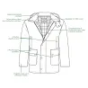 Veste Walker and Hawkes Poacher Vert Coton Ciré – style anglais
