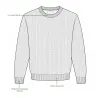 Pull col rond Round Havane 63% acrylique 27% laine 10% nylon