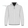 Pull camionneur Carmel gris 70% acrylique 30% laine