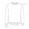 Sweat brodé sanglier vert
