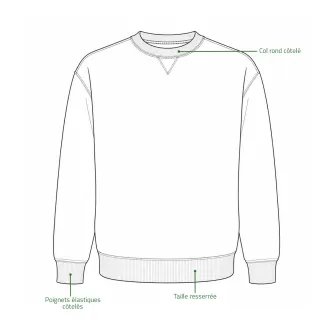 Sweat Caterham col rond noir