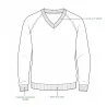 Pull Vincennes col V brun
